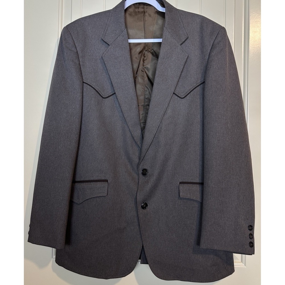 Vintage American Original Blazer Jacket Western Yoke Cowboy Retro Rockabilly 42
